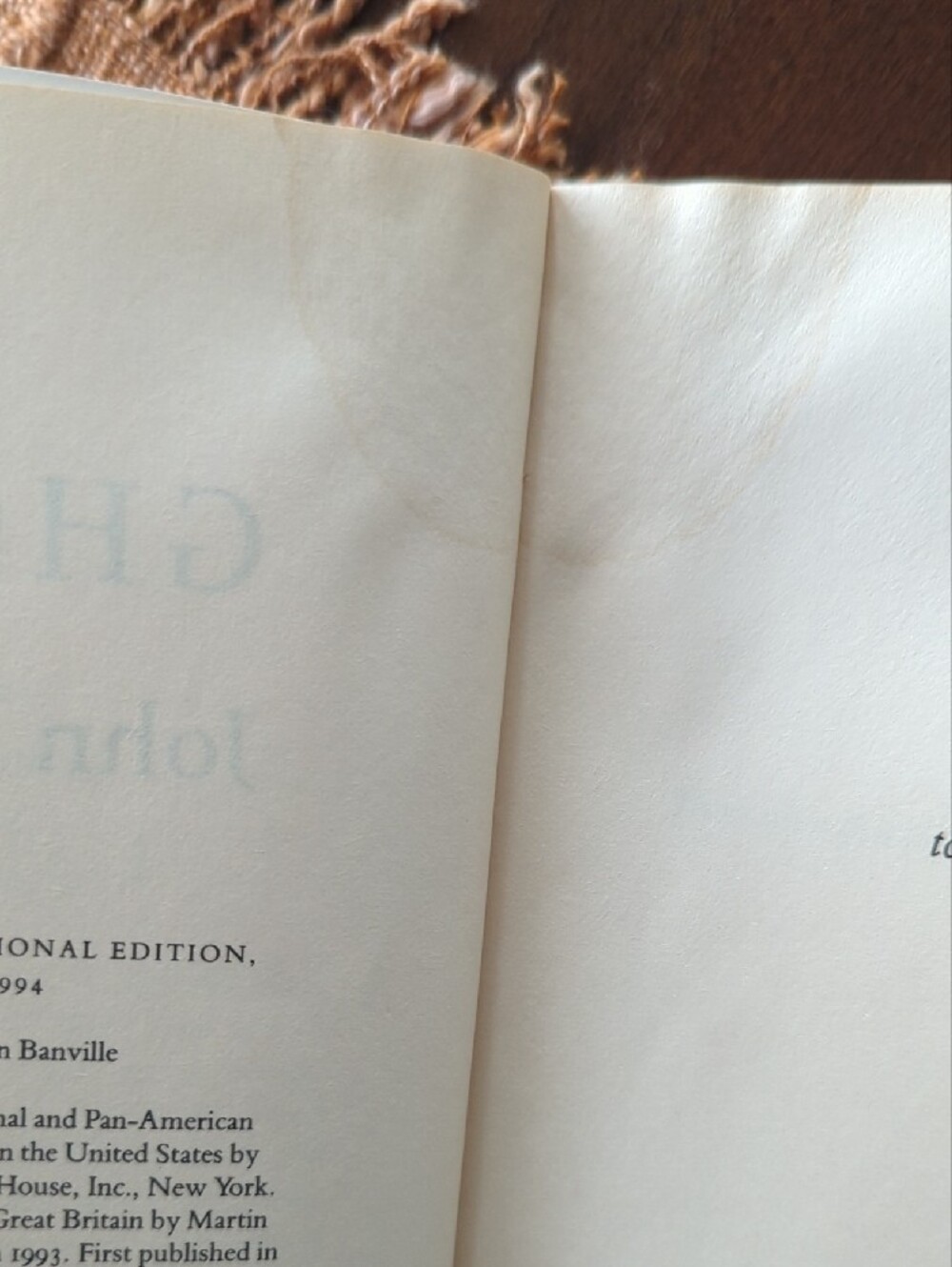 John Banville "The Ghosts" Paperback Novel - Vintage Black Cover - Picture 2 of 4